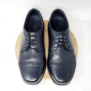 Birchbury Brenston Shoes Mens 8 Black Leather Minimalist Business Sneaker W 9.5